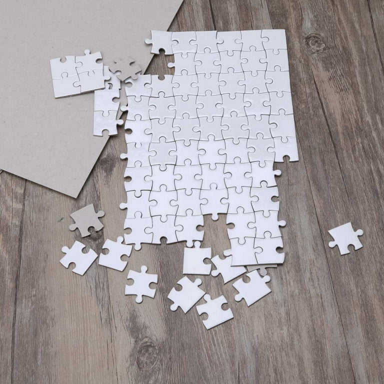 10 Sets Valentine's Day Sublimation Blanks Puzzles White Jigsaw Puzzle  Blank Puzzles DIY Blank Puzzle for Sublimation Transfer Thermal Transfer  Heat