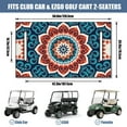 thumbnail image 3 of Premium 51" x 31" Mandala Golf Cart Seat Cover - Microfiber Towel Blanket for EZGO Club Car Yamaha Icon, 3 of 8