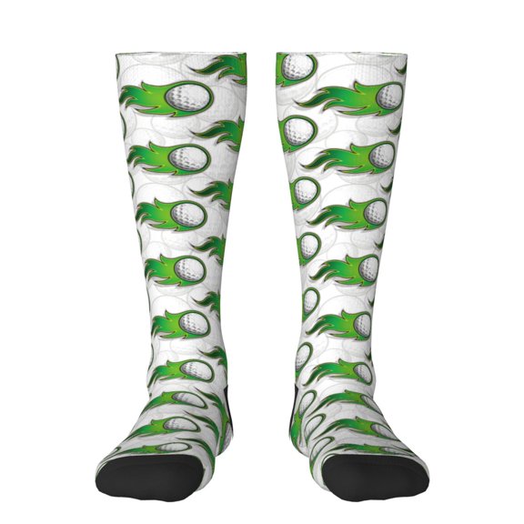 Salouo Golf balls Print Women's Men's Ankle Socks 1-pack Casual Athletic Socks for Unisex Adult Moisture-Wicking Socks for Daily Wear/Running/Sport