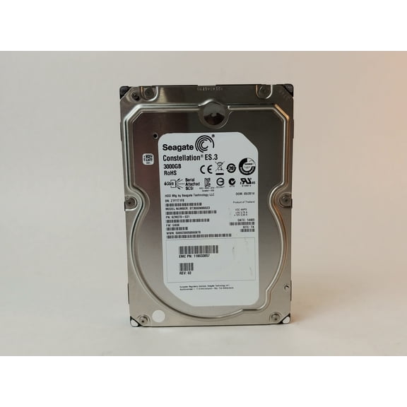 Pre-Owned Seagate EMC CLAR3000 ST3000NM0023 3 TB 3.5 in SAS 2 Enterprise Drive (Good)