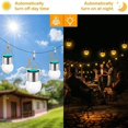thumbnail image 2 of Linterna solar acoplable | Luces de bola de cristal craquelado con energía solar - Luces de Navidad LED decorativas para césped de patio esquí esquí Gafas de esquí, 2 of 5