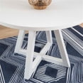 thumbnail image 2 of Linon Nico Table à Manger Ronde avec Pattes Inclinées en Bois Blanc Pur, 2 of 15