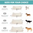 thumbnail image 3 of Orthopedic Dog Bed for Large Dogs up to 90 lbs - Removable Washable Cover with Waterproof Lining & Non-Skid Bottom, Cotton-Polyester Blend Boat-Shaped Lounger Mattress, L(45x30x6in), Beige, 3 of 8