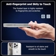 thumbnail image 3 of Magnetic Case for iPhone 14，Compatible with MagSafe & MIL-Grade Protection，[Not Yellowing] [Scratch-Resistant]，Translucent Matte Back Slim Phone Cover for iPhone 14，Frosted Clear, 3 of 12