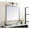 thumbnail image 3 of Soft corner metal rectangular mirror 36x40 inch in Black, 3 of 9
