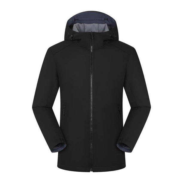 Puntoco Chaqueta Deportiva Unisex De Manga Larga Con Bolsillos Y Cremallera Y Capucha, Informal, De Color Liso