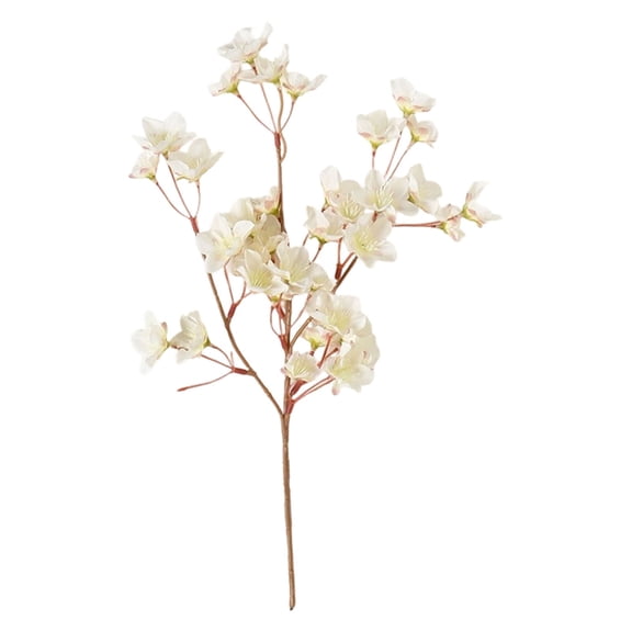 Artificial Cherry Blossom Flowers Faux Cherry Blossom Stems Faux Silk Cherry Blossom Branches 16" Fake Peach Flowers for Vase Arrangements Home Wedding Table Decor