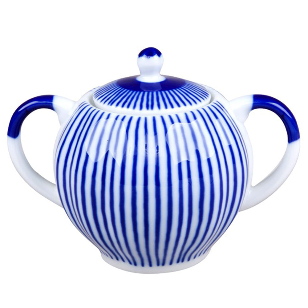 Lomonosov Table Wear Porcelain 'Basket' Sugar Bowl 
