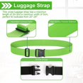 thumbnail image 2 of Luggage Strap 4-Pack Carrying Straps Suitcase Belt Travel Accessories Clip-on Baggage Suitcase for Luggage (Green), 2 of 5