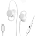 thumbnail image 2 of Auriculares con cable Google Earbuds USB-C para teléfonos tipo C - blancos, 2 of 5
