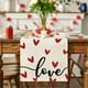 thumbnail image 4 of Bandera de mesa colorida para San Valentín, restaurante, sala de estar, decoración de mesa, aniversario de boda, decoración de ambiente, 4 tamaños disponibles, 4 of 6