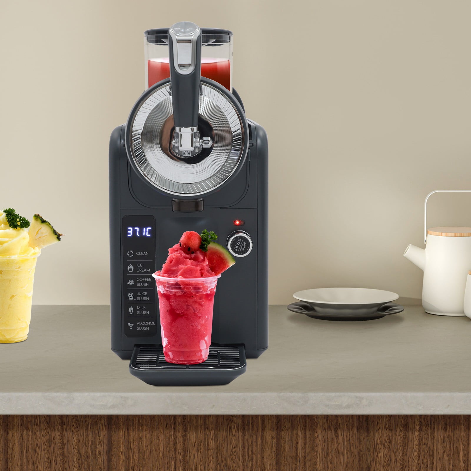 Frozen Drink Machine, Shaved Ice Machine for Home with Self-Cleaning Function, Frozen Drink Machine for Home