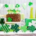 thumbnail image 2 of YujiCraft St. Patrick's Day Decorations Set of 4 - Irish Themed Desktop & Home Decor Ornaments for St. Patrick’s Party, Office, Tabletop, Mantle - Includes Shamrock, Leprechaun Hat Decorative Accents, 2 of 6