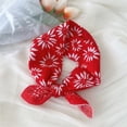 thumbnail image 1 of Zhuge Elegante bufanda personalizada, bufanda cuadrada pequeña, diadema de primavera, bufanda de algodón y cáñamo estampada versátil, 1 pieza (rojo), 1 of 4