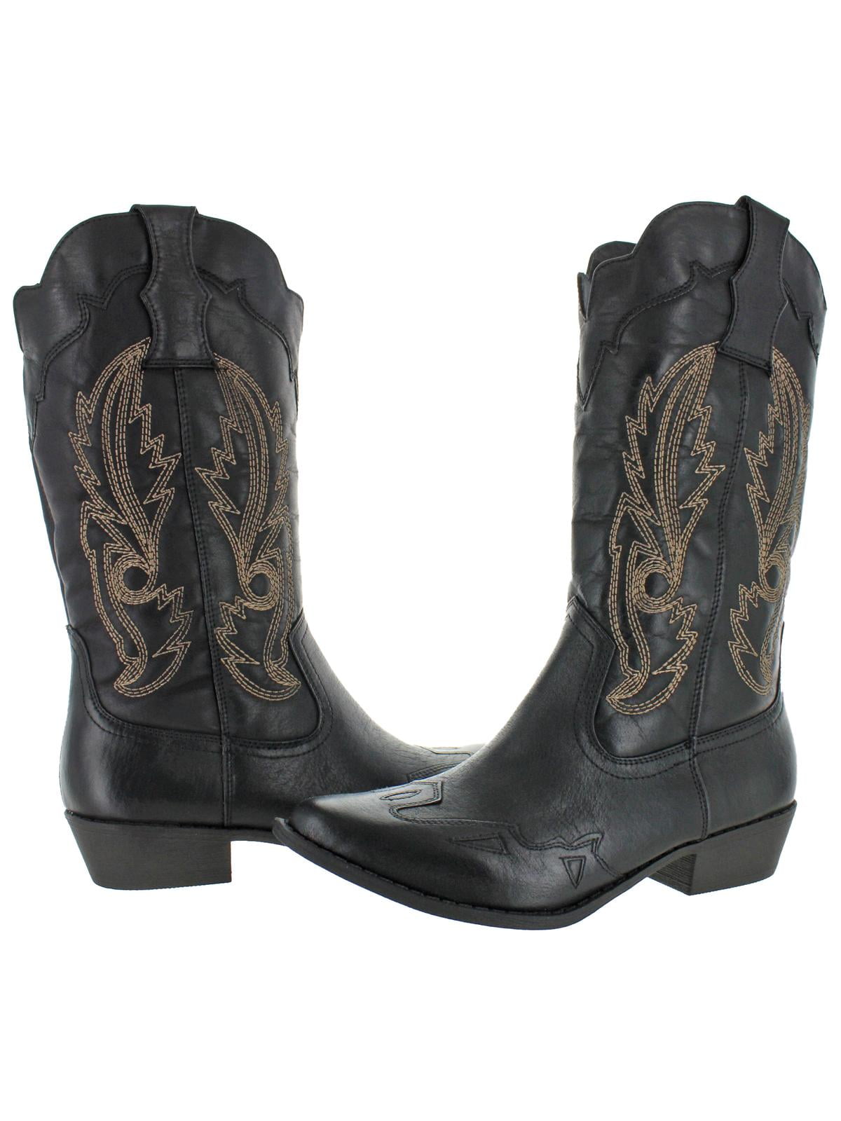 Faux Leather Western Boot - Walmart 