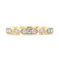 thumbnail image 2 of 1/2 ct. t.w Round Cut Lab Created Moissanite Diamond Milgrain Full Eternity Stackable Band Ring For Women In 14K Solid Yellow Gold (G-H Color, VVS1 Clarity, 0.50 Cttw)-4, 2 of 8