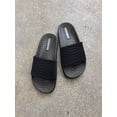thumbnail image 7 of Steve Madden Poolside Open-Toe Single Toe-Strap Slide Flat Sandals Black (Black, 11), 7 of 7