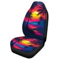 thumbnail image 5 of Jeiento Hawaii Sunset Car Seat Cover for Front Seat1 Piece Breathable Front Seat Cover Protection Elastic High Back Driver Seat Cover Interior Accessories Universal Fit Most Cars, 5 of 6