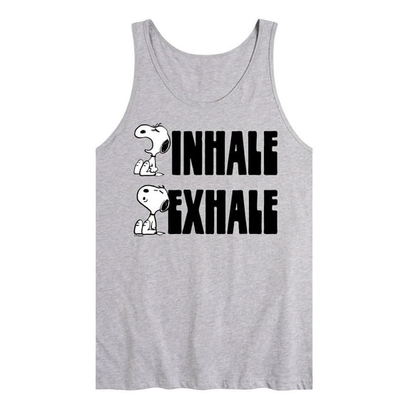 Peanuts - Snoopy Inhale Exhale - Men's Jersey Tank Top
