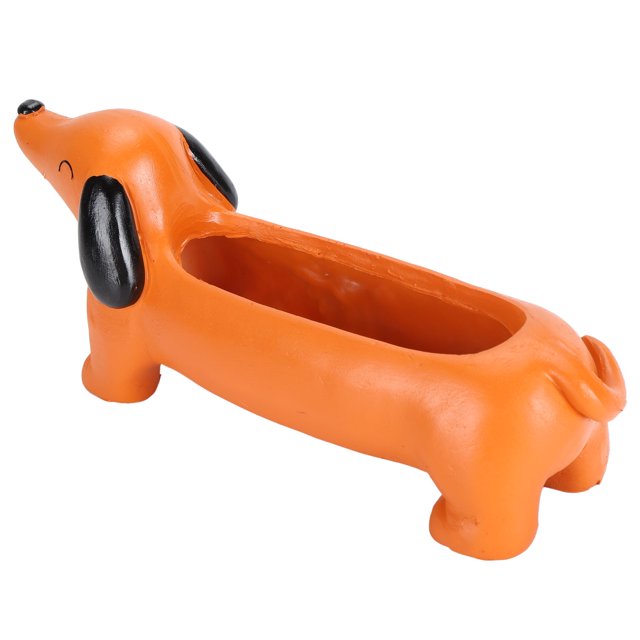Flower Planter Pot, Dog Flower Pot Resin Innovative for Outdoor for Garden