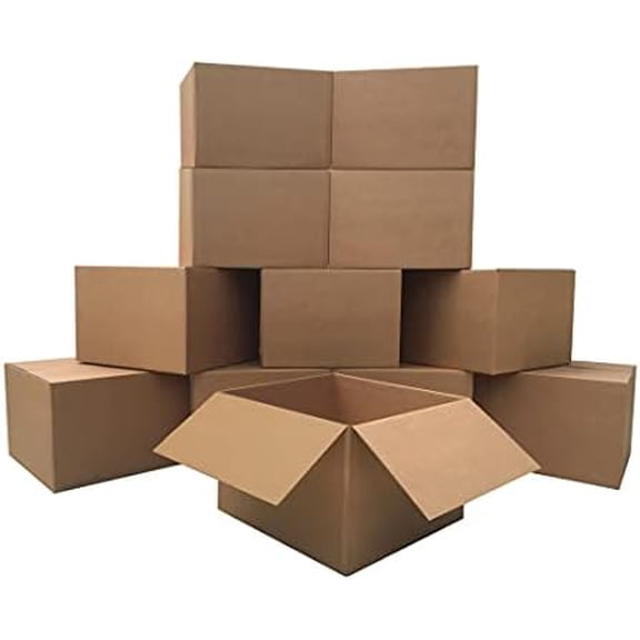 UBOXES Large Moving Boxes 20" x 20" x 15" (Pack of 12)