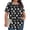 (Fashion 6)Multicolor, variant on Womens Plus Size Tops Tunic Short Sleeve Crew Neck Shirts Floral Print Blouses Loose Summer Tops