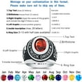 thumbnail image 2 of Customizable Class Rings Fully Personalized Class Rings for Men Gold Plated Class Rings 925 Sterling Silver Rings Men's Class Rings Class Rings for Men High School Size 5-15 Men's School Ring, 2 of 10