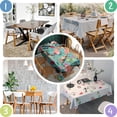 thumbnail image 4 of German Shepherd Dog and Flower Rectangle Tablecloth 60"x84",Waterproof Polyester Rectangle Table Cloth, Wipeable Spillproof Polyester Tablecloth for Dining, Camping, Indoor and Outdoor, 4 of 5