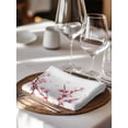 thumbnail image 6 of Cherry Blossom Cloth Napkins Set of 6 Reusable Dinner Napkins, Spring Pink Floral Branches Watercolor Cocktail Napkin Washable Table Napkins for Wedding/Holiday Party/Baby Shower 20"x20", 6 of 7