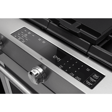 KitchenAid - 7.1 Cu. Ft. Self-Cleaning Slide-In Dual Fuel Convection Range - Stainless steel