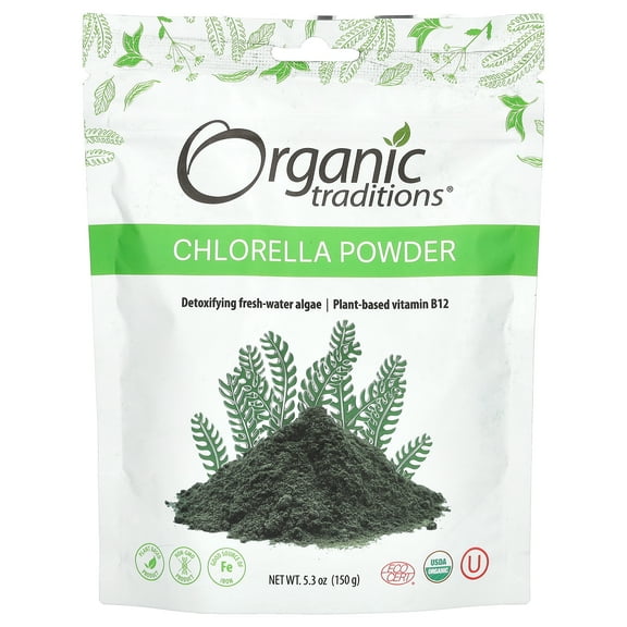 Organic Traditions - Chlorella Powder - 5.3 oz.