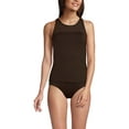 thumbnail image 3 of Lands' End Women's Chlorine Resistant Smoothing Control Mesh High Neck Tankini Swimsuit Top, 3 of 3