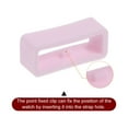thumbnail image 4 of Uxcell 6pack Watch Strap Loop Fastener Rings 16mm Rubber Watch Holder Keeper Light Pink, 4 of 6