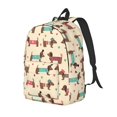 thumbnail image 1 of Saiise Sac à Dos pour Ordinateur Portable Imprimé Teckel Chiot - Bretelles Réglables, Résistant à l'Eau, Grande Capacité, Design Élégant, Unisexe pour École, Bureau, Voyage-Petit, 1 of 5
