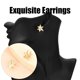 thumbnail image 1 of HomeKingdee Korean Fashion Five-pointed Star Alloy Ladies Earrings - Gold Color​-colored Star Shape Earrings for Women Girls Daily Wear and Special Occasions, 1 of 5