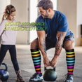 thumbnail image 4 of 8 Pairs Copper Compression Socks for Women & Men Circulation 15-20 mmhg - Better Blood Flow, Swelling, Best Support for Medical, Running, Nursing, 4 of 7
