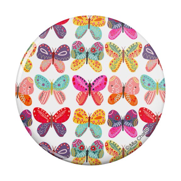 Colorful Butterflies Pinback Button Pin