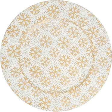 Frosted Snowflake Charger Plate (Set of 4)