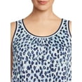 thumbnail image 4 of Secret Treasures Women's Plus Size Shirred Sleep Tank Top, 4 of 5