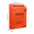 thumbnail image 5 of LABSERRON 1Set Covered Mailbox for Home Use Wall Hanging Storage 11.4x8.7x2.4in, 5 of 8