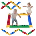 thumbnail image 1 of Qaba 12 Pcs Poutre d'Équilibre avec Patins Antidérapants pour 3-8 Ans, 1 of 10
