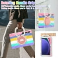 thumbnail image 6 of For Samsung Galaxy Tab S10 Plus/S9+/S9 FE+ Plus 12.4 inch Case, 360 Rotatable Handle Stand, Shoulder Strap, Drop-Proof Design, Colourful Pink, 6 of 7