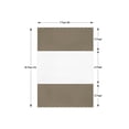 thumbnail image 2 of COVERS&ALL Outdoor Clear Panel Curtain, 12 Oz Tarp Max Waterproof & UV Resistant with Rustproof Grommets, Ideal for Outdoors/Indoors (10' H x 7' W Feet, Beige), 2 of 6