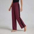 thumbnail image 4 of Aofany Womens Slacks Elastic Waist Straight Leg Pants Plus Size Casual Loose Commuting Trousers with Pockets, 4 of 8