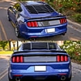 thumbnail image 3 of Ikon Motorsports Compatible with 15-24 Ford Mustang IKON Rear Window Louver Sun Shade Cover Windshield Vent - ABS 2015 2016 2017 2018 2019 2020, 3 of 7