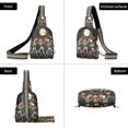 thumbnail image 7 of FORMRS Womens Crossbody Sling Bag Travel Daypack Shoulder Chest Backpack, Black Halloween Dancing Skeleton, 7 of 7