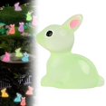 thumbnail image 2 of Christmas Ornaments Flash Deals! Mini Glowing Rabbit Statue Light Up Dark Resin Rabbit Figure for Fairy Garden Easter Egg Fillers Diy Glass Container Craft Desktop Ornament Clearance!, 2 of 8