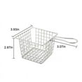 thumbnail image 2 of Mini Square Fry Basket Stainless Steel French Fries Holder Deep Fryer Baskets Square Mesh Food Basket with Handles Small Serving Basket for Kitchen Restaurant Cafe Barbecue, 2 of 8