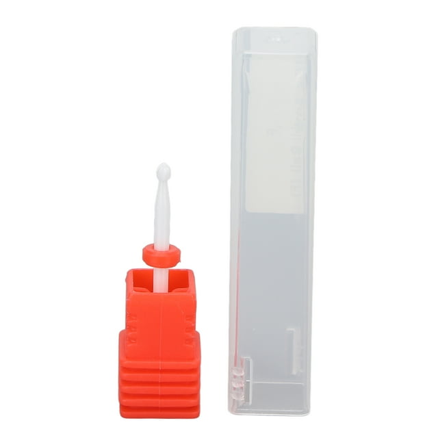 Brocas para manicura y pedicura, lima profesional para uñas, removedor de cutículas, color rojo