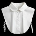 thumbnail image 3 of Camicover Fake Collar Detachable Half Shirt False Collar Solid Color Pointed Doll Peter Pan Blouse Dickey for Women Favors, 3 of 6